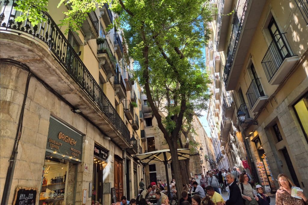 Square in the centre of Girona
