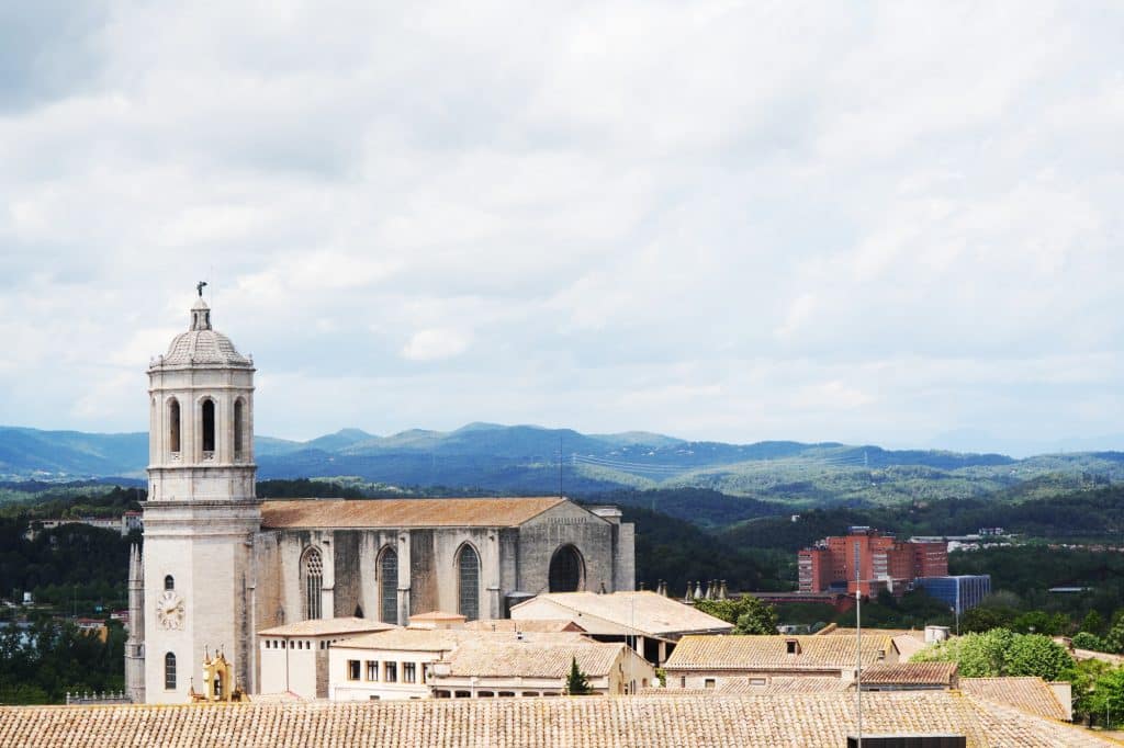 Views from the medieval wall in Girona