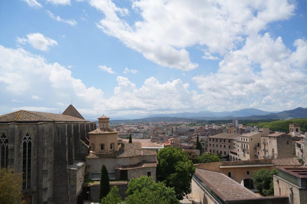 Views from the medieval wall in Girona