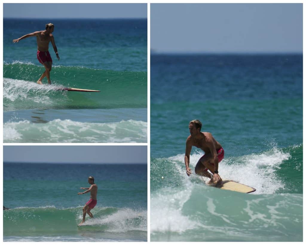 Longboarder at Tallow Beach