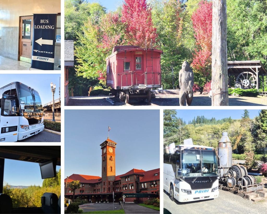 Travelling from Portland to Seaside by coach