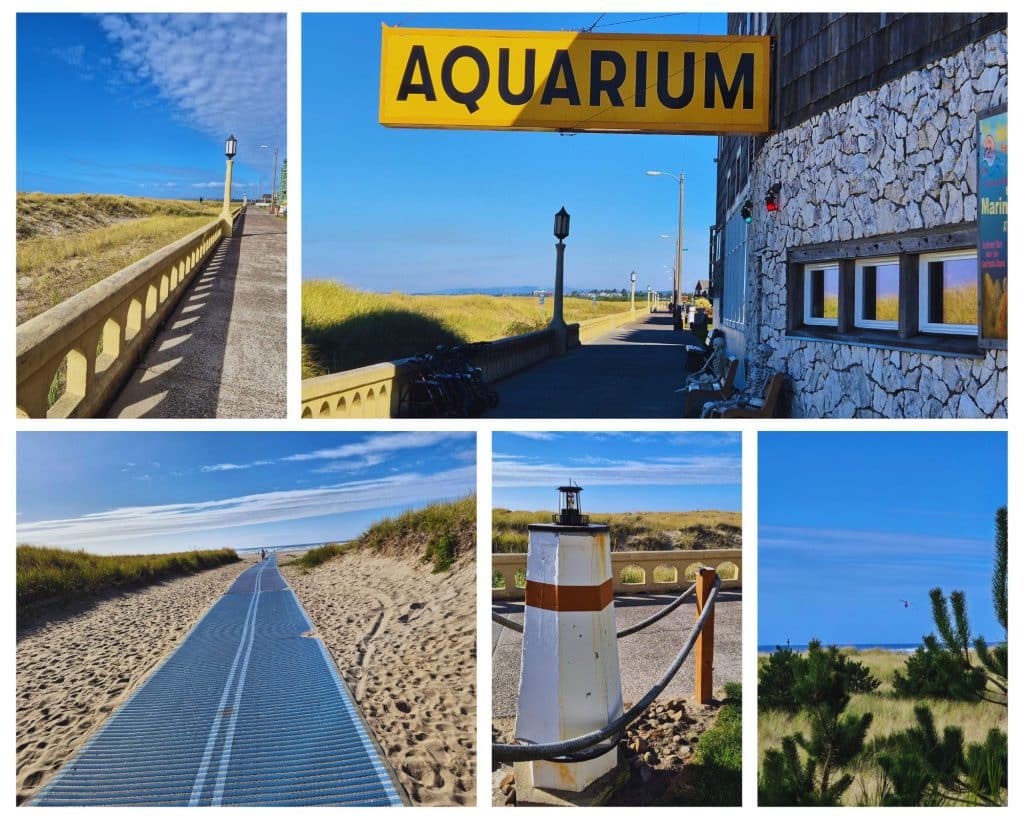Aquarium and waterfront in Seaside