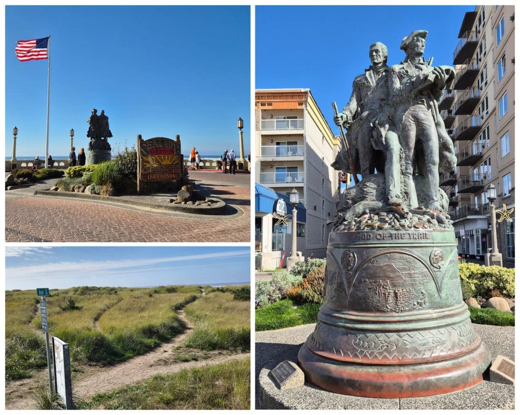 End of the Lewis-and-Clark-Trail in Seaside