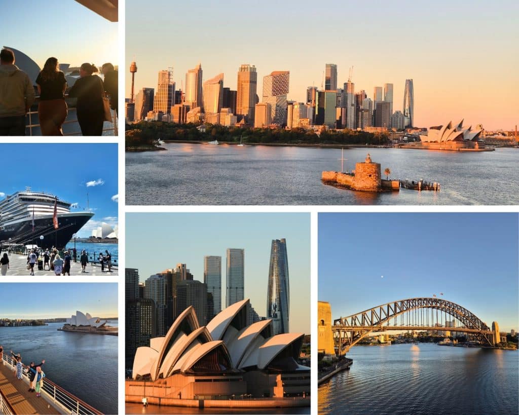 Cruiseship arrival in Sydney