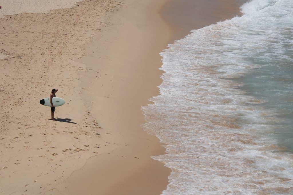 Surfer at Bondi Beach in Sydney