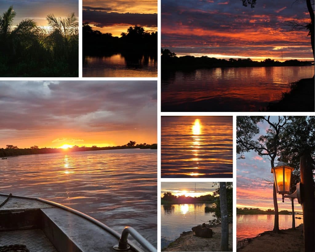 Sunsets over the Miranda River