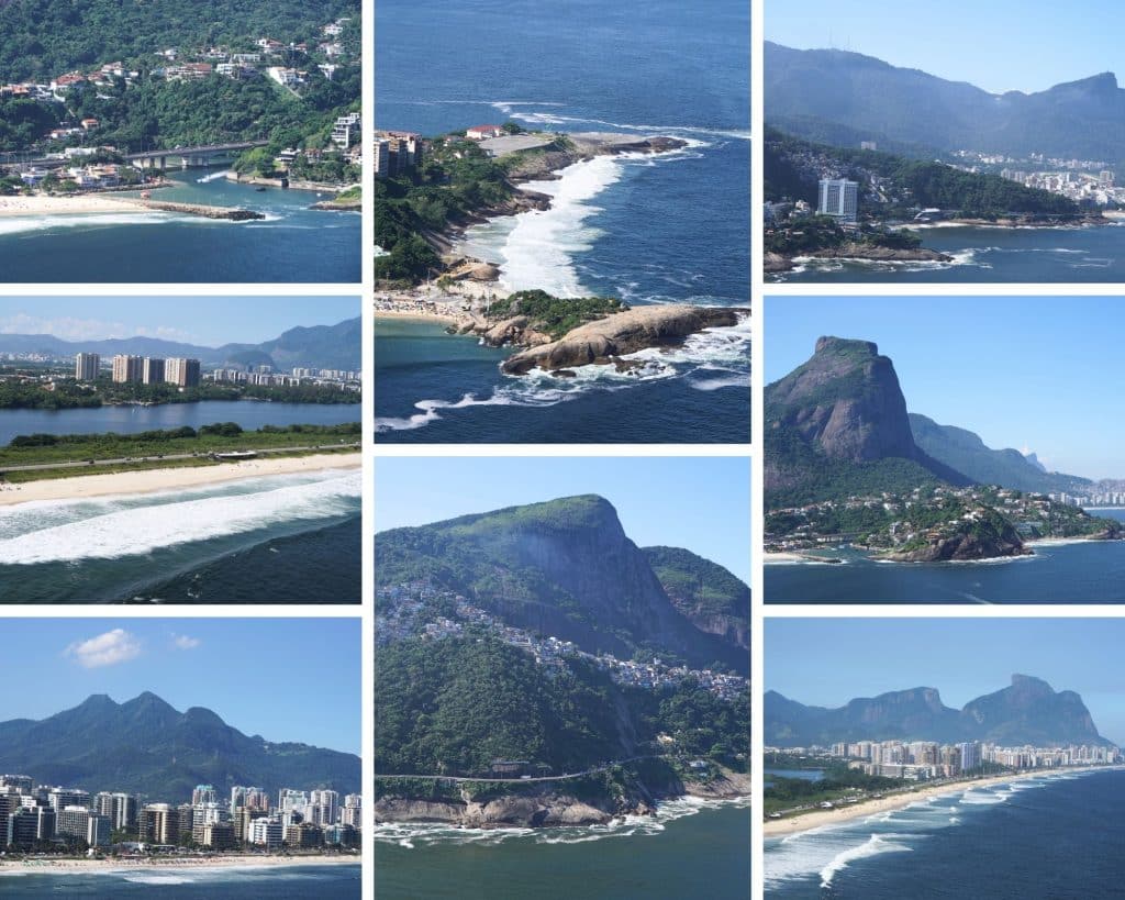 Helicopter flight in Rio de Janeiro