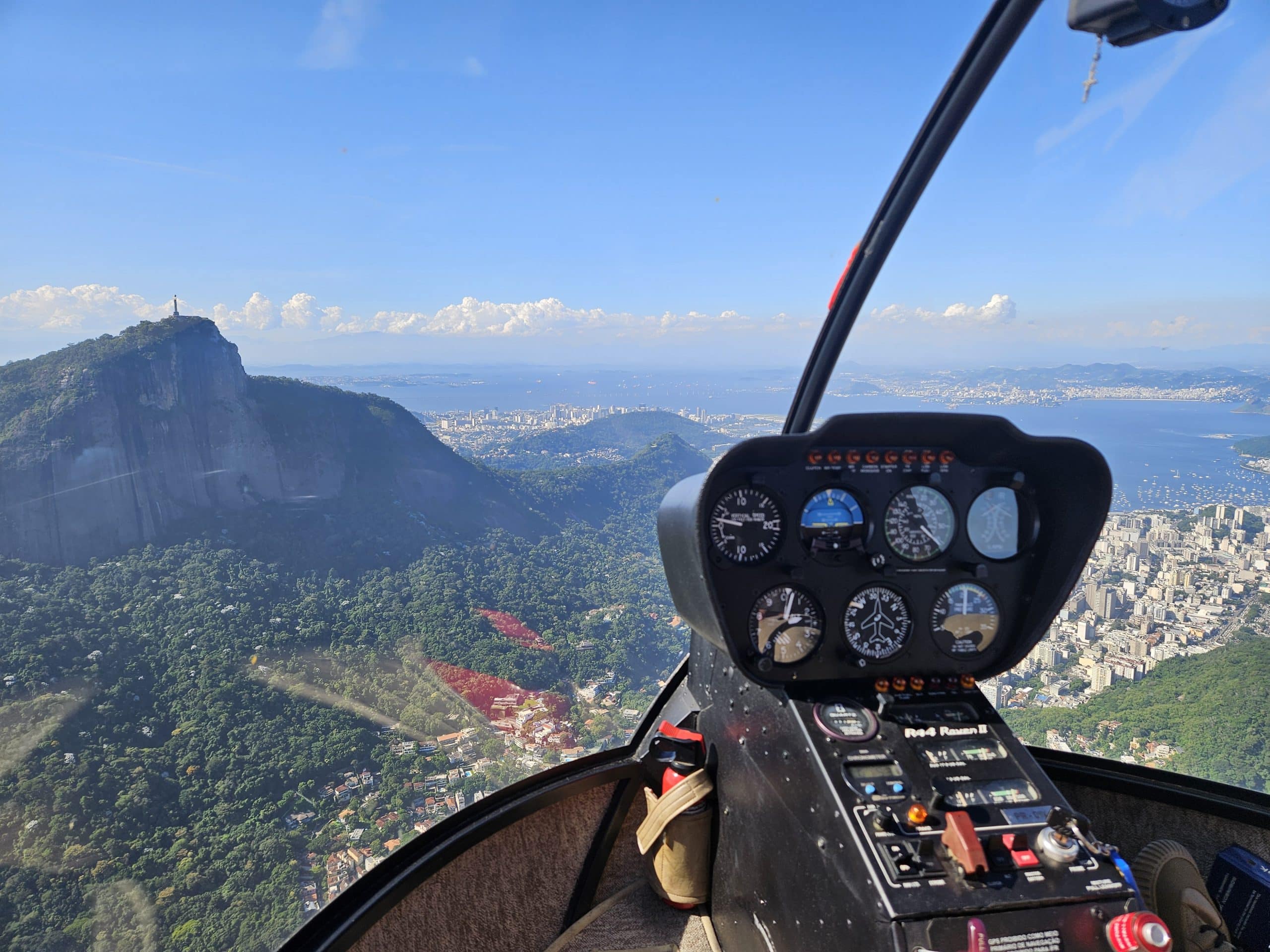 Helicopter flight in Rio de Janeiro
