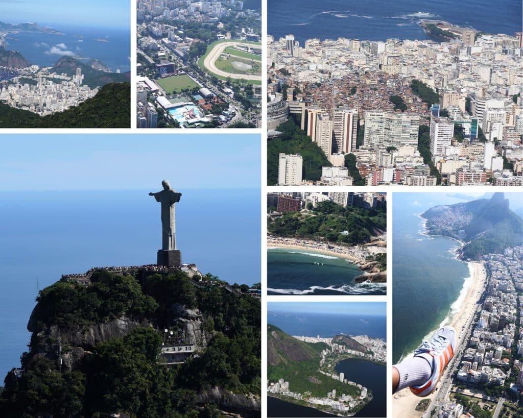 Helicopter flight in Rio de Janeiro