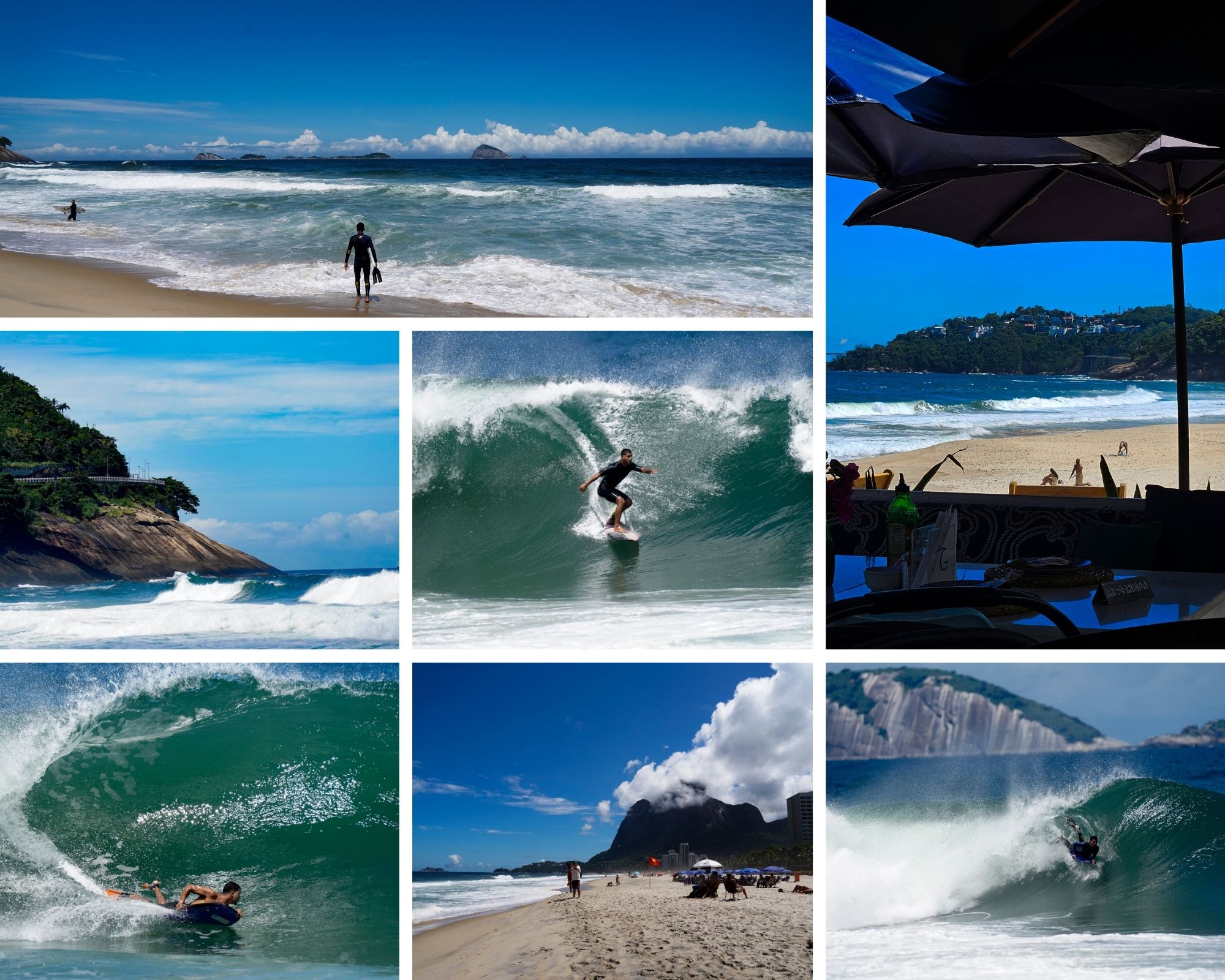 Surfing in Sao Conrado
