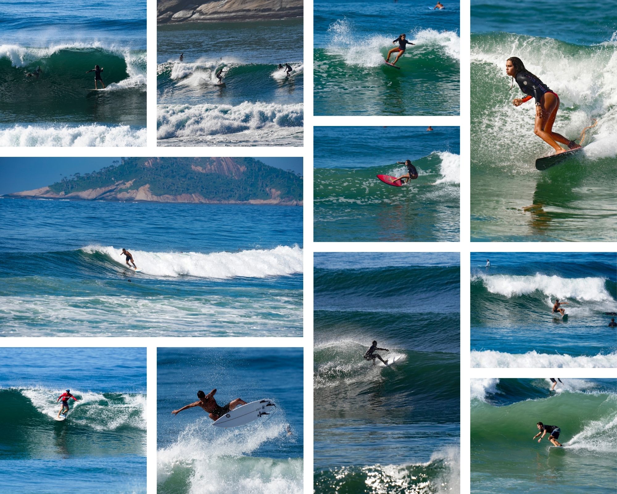 Surfing at Recreio dos Bandeirantes