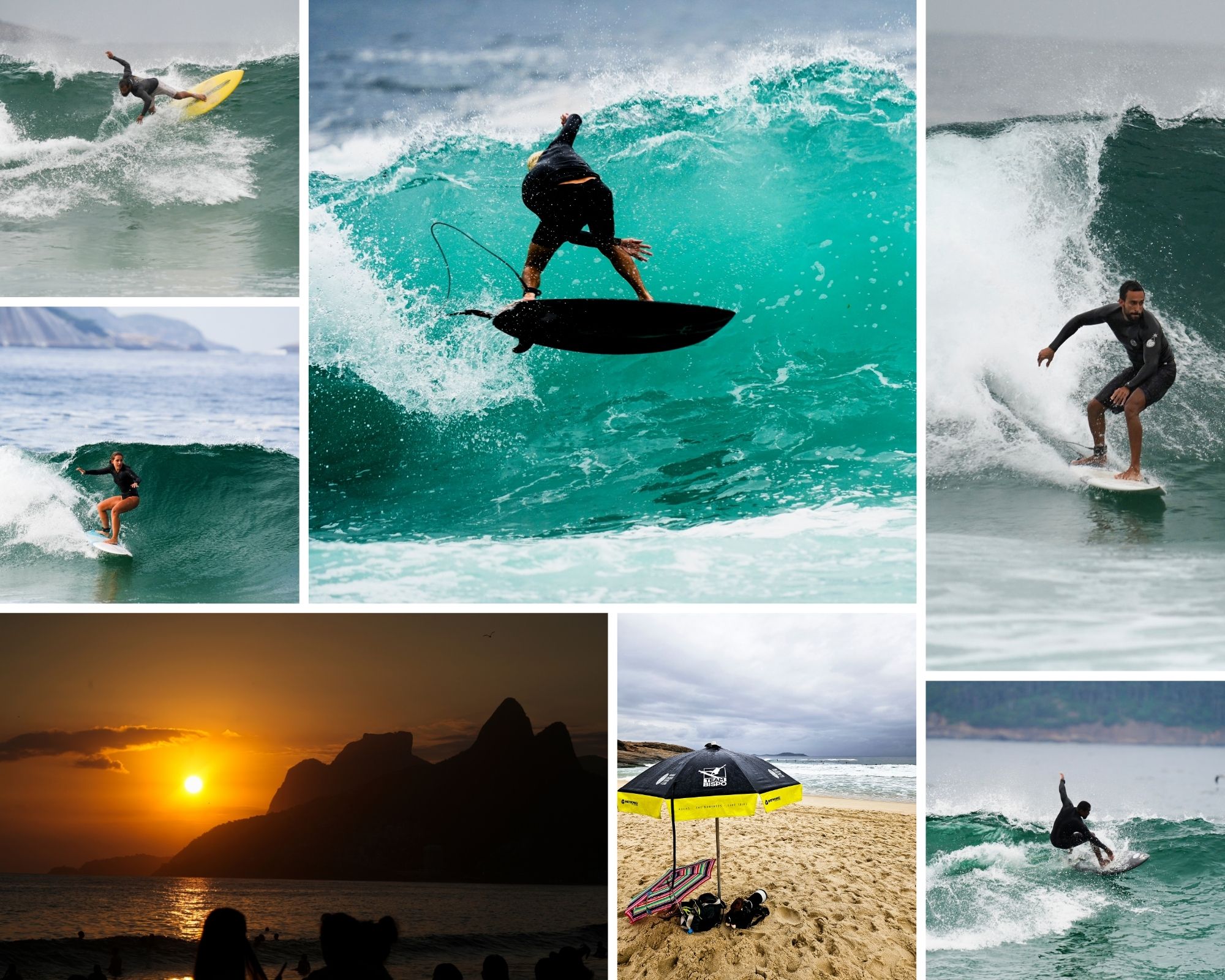 Surfing at Arpoador