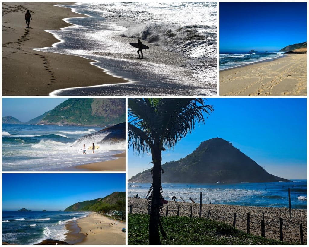 Surfing at Recreio dos Bandeirantes