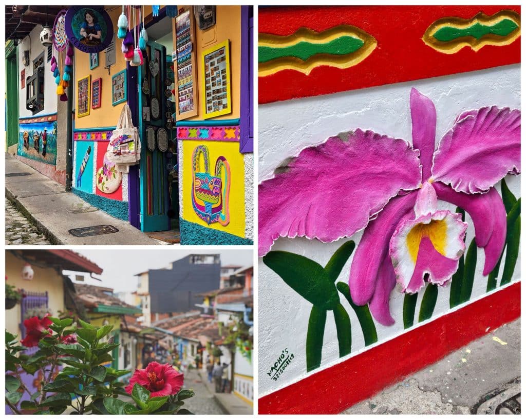 Colourful facades in Guatape