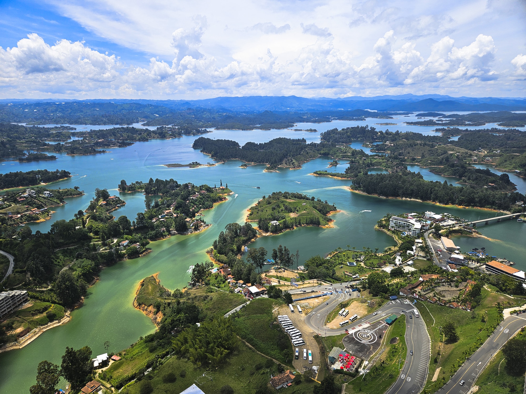 Views from Piedra del Penol near Guatape