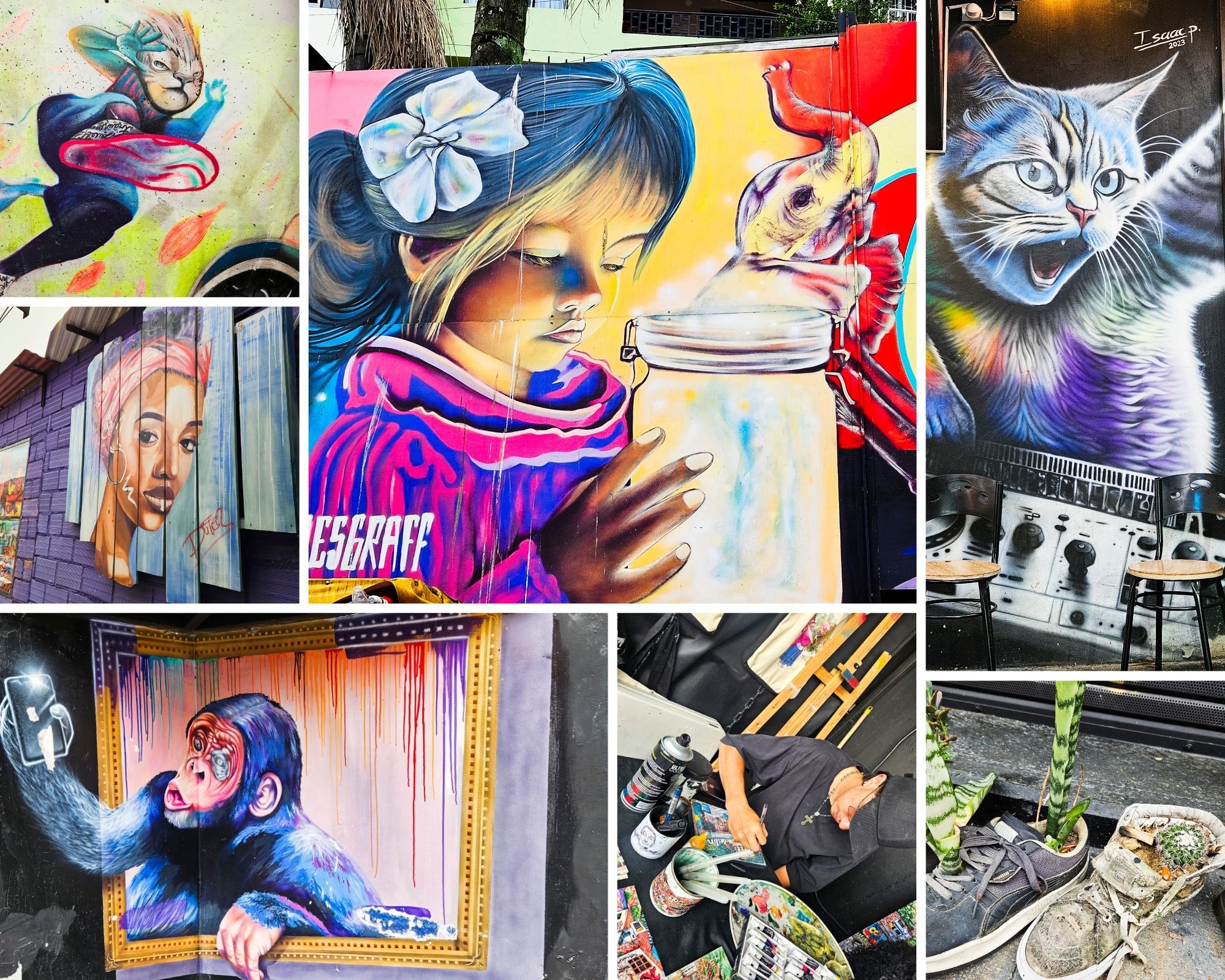 Street Art in Comuna 13 in Medellin