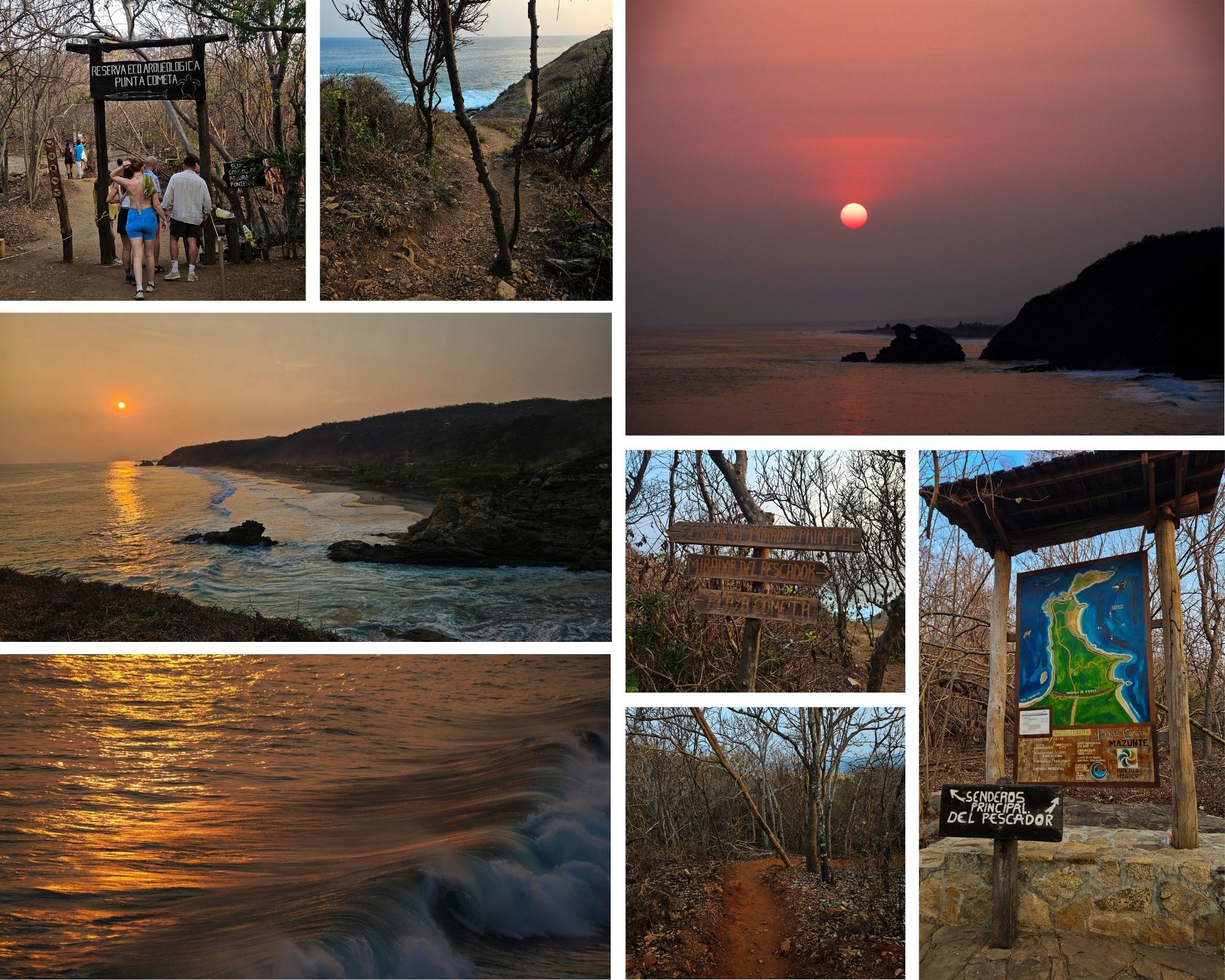 Punta Cometa in Mazunte at sunset