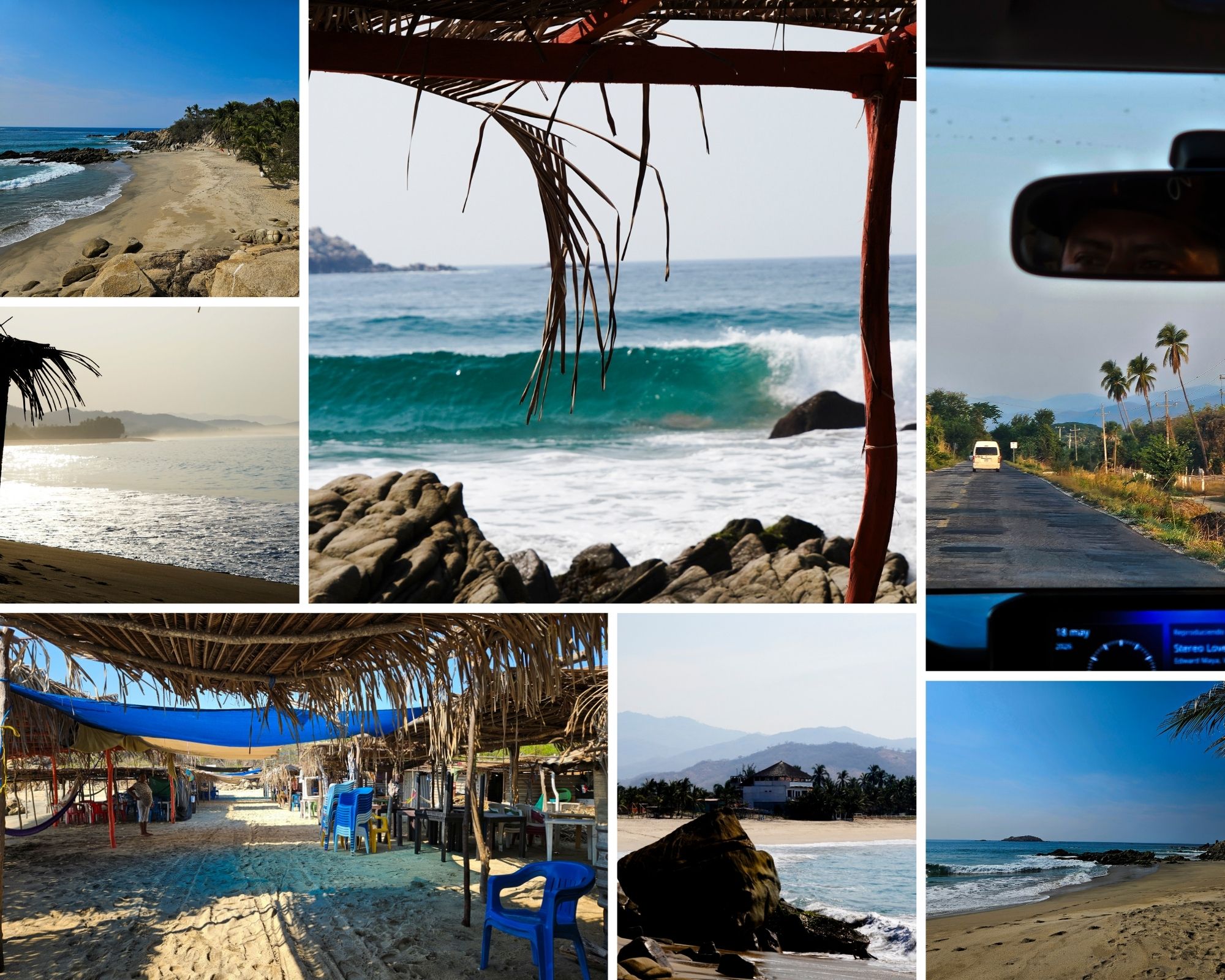 Playa Roca Blanca north of Puerto Escondido