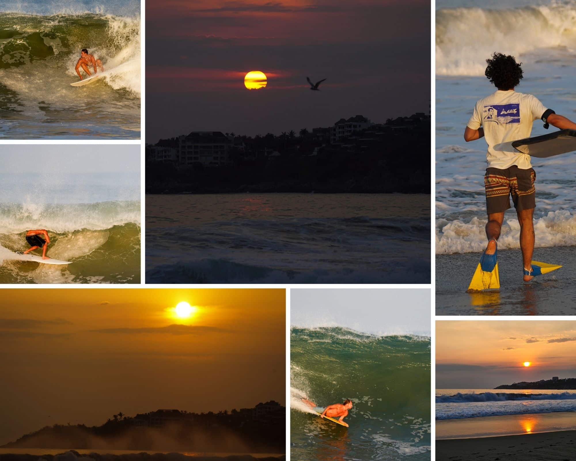 Surfing at Zicatela